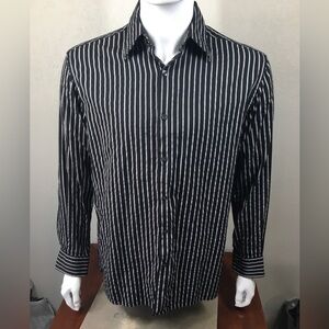 Perry Ellis “Groomed” Striped Men’s Shirt